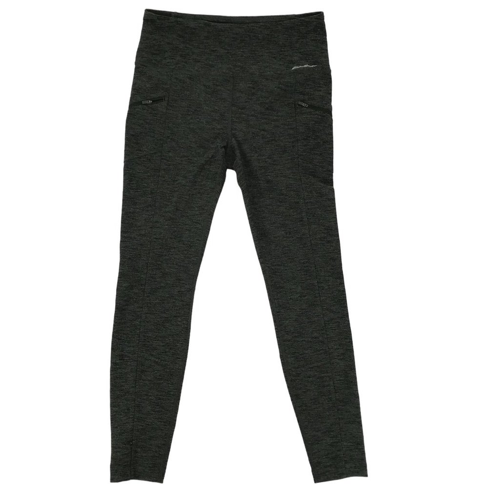 Eddie Bauer Womens Gray Active Hiking Zipper Pocket Legging Size M